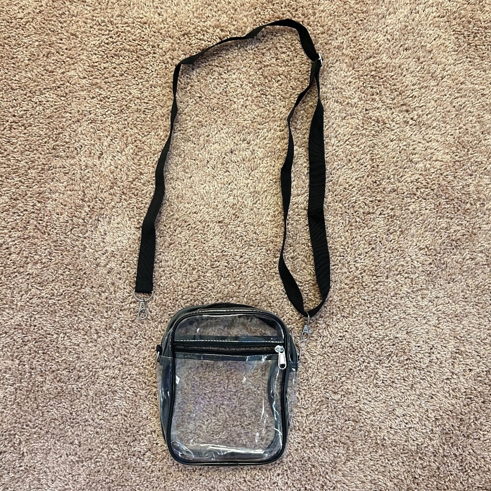 Clear Crossbody Purse Bag with Adjustable Shoulder Straps